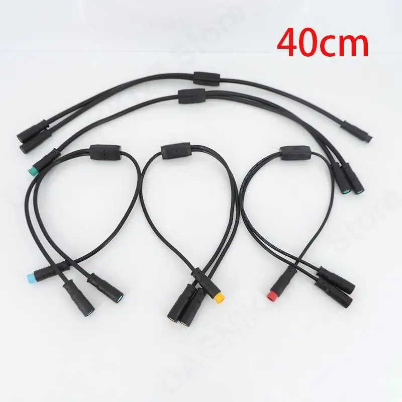 Waterproof Y Splitter 1 Male to 2Female with 2/3/4/5/6 Pin Connector for BAFANG BBS01/BBS02/BBSHD Sensor Brake E-bike Motor v