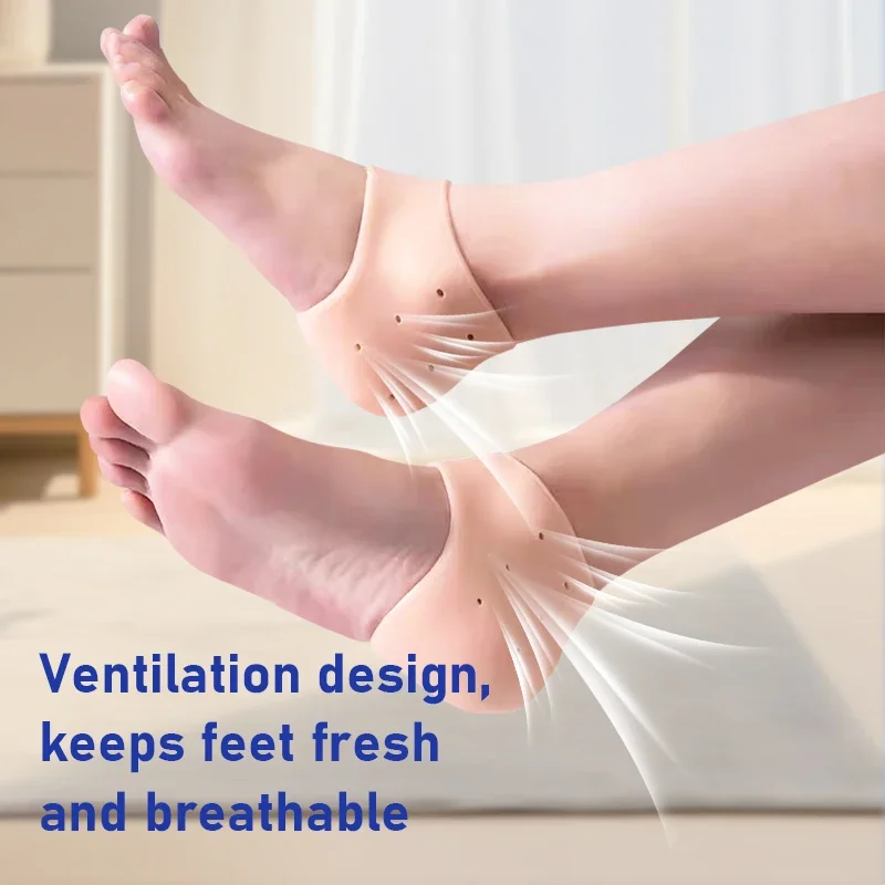 

1 Pair Silicone Soft Pads Gel Insoles for Women Breathable High Heel Shoe Inserts Health Care Foot Pain Relief Accessory