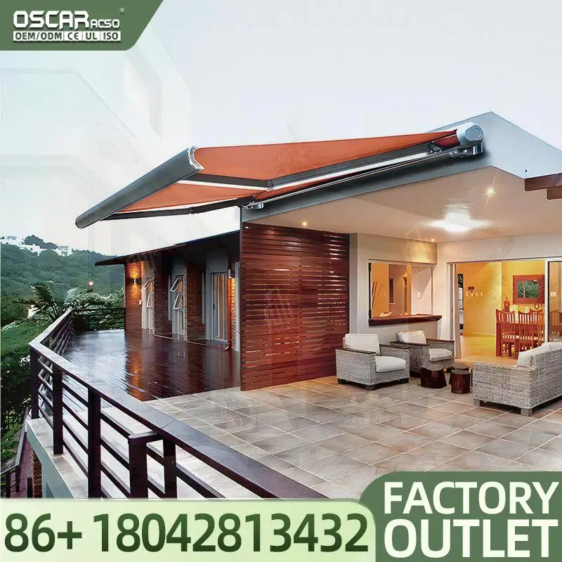 

Retractable Balcony Awning with Rain Cover Function Supplier for Outdoor Patio and Garden Use Retractable Awning