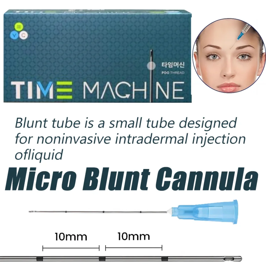 Medical Sterile microcannula 22g 18g 14g 25g 50mm 70mm Blunt Tip Micro Cannula Needle for Injectable Hyaluronic Acid Fillers