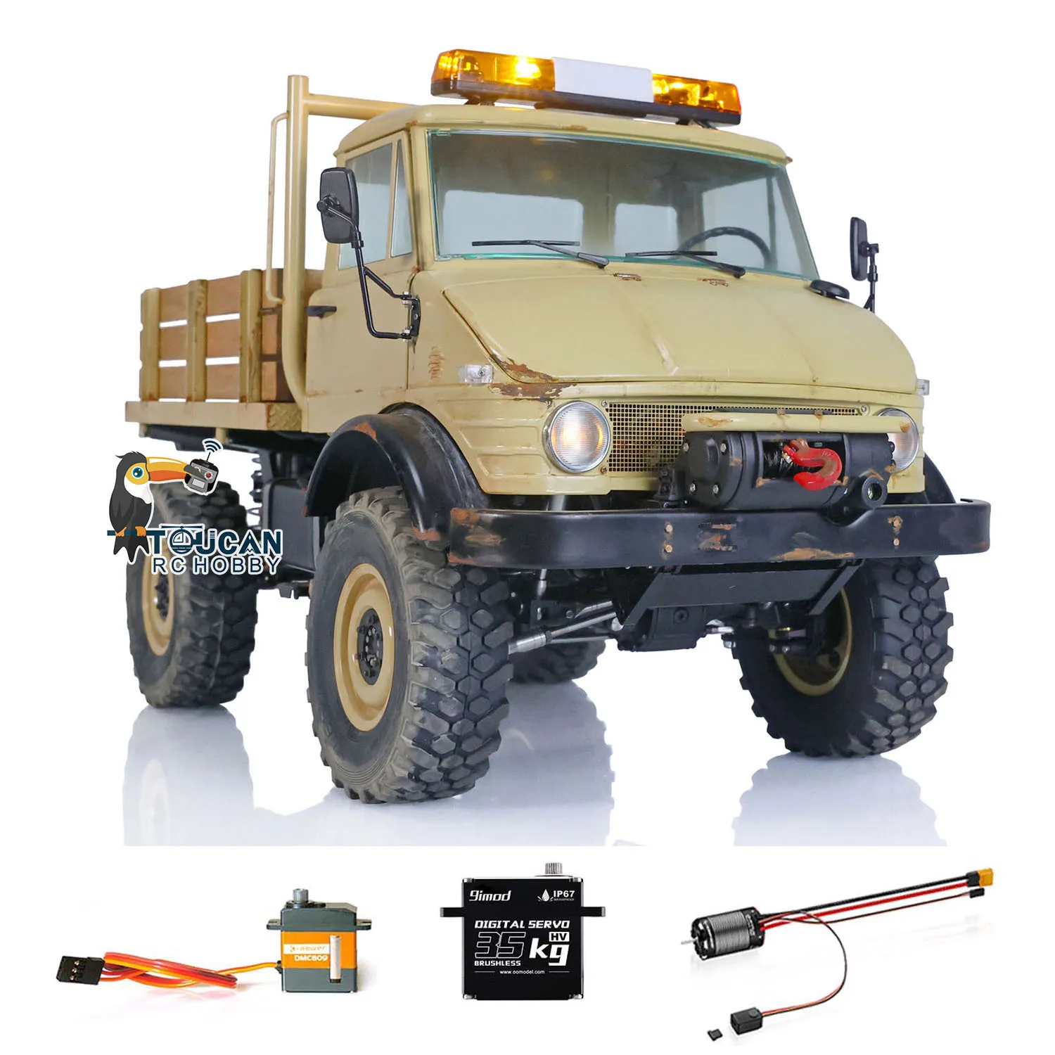 

RC Off-Road Vehicle LESU 1/10 4x4 RAVE-UM406 Radio Control Climbing Car ToucanHobby Model Truck Toys THZH1527