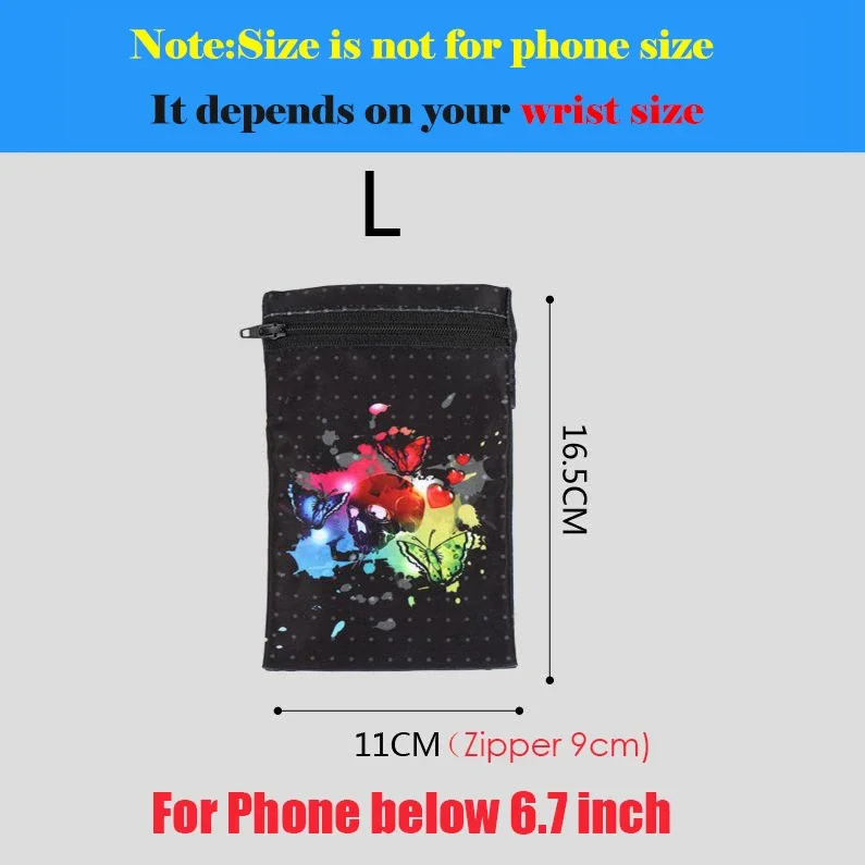 Bolsa de brazo para correr para teléfono de menos de 6,7 pulgadas, accesorios deportivos, bolsa de Fitness, billetera para muñeca, cinturón para