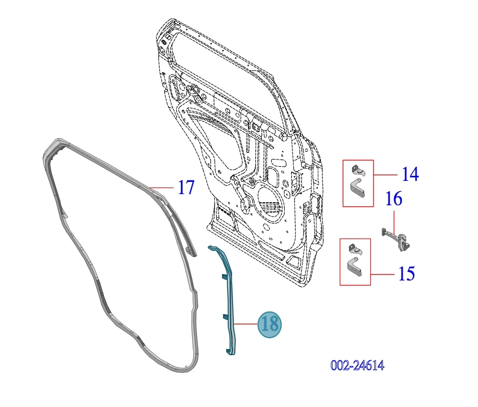 Strisce sigillanti per guarnizioni della guarnizione sinistra destra della porta posteriore per Ford Explorer 2011-2019 muslimah