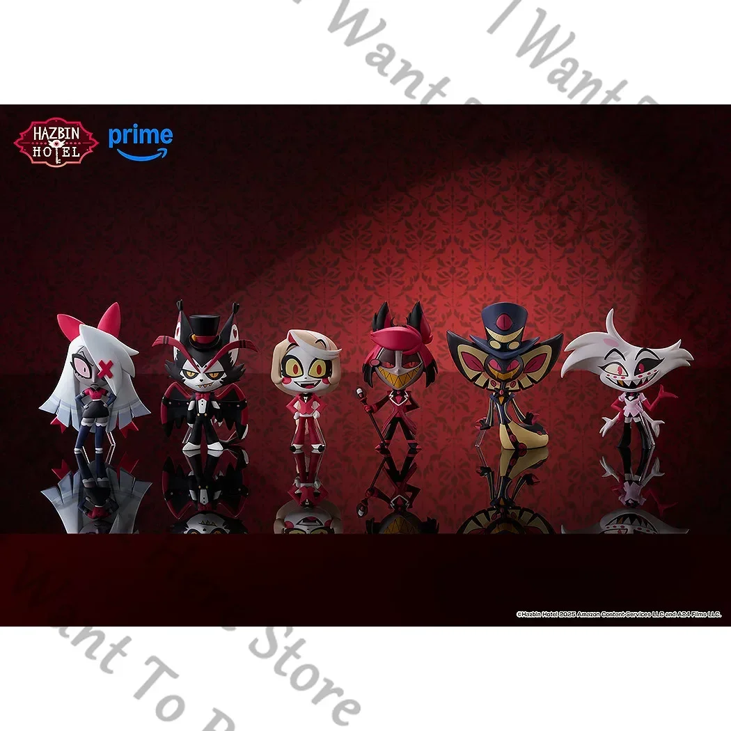 Genuine Anime Hazbin Hotel Husk Alastor Charlie Morningstar Vaggie Angel Dust Sir Pentious Cosplay Cartoon Figurine Model Gift view 3