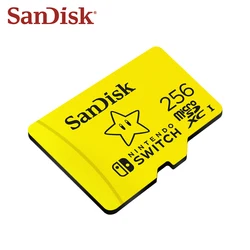 SanDisk-Carte mémoire micro SDXC pour jeu Nintendo Switch, 64 Go, 128 Go, 256 Go, 512 Go, U3, 4K, Micro SD, Flash, TF, Phone Pad