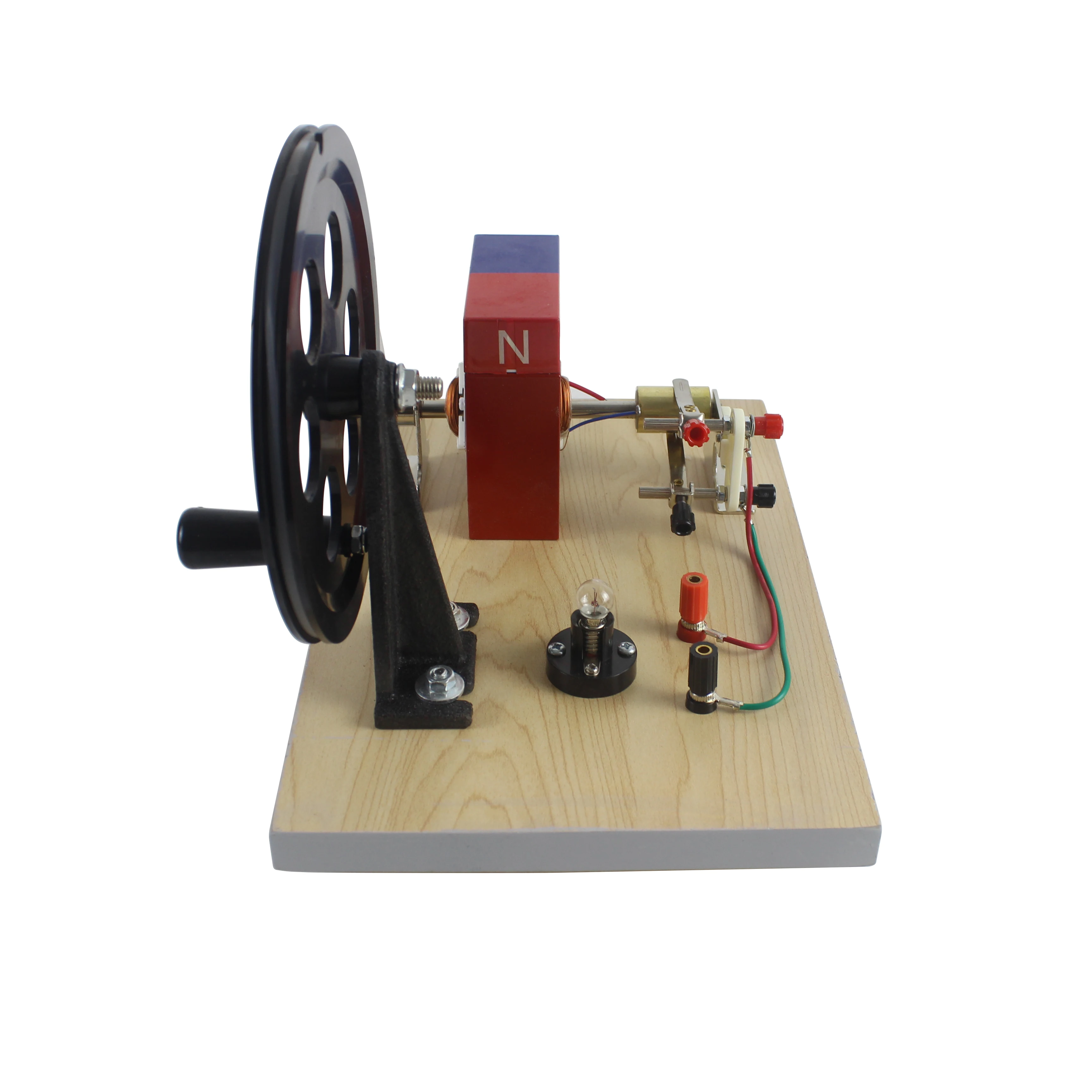 مولد دينامو يدوي يعمل بالتيار المتردد والتيار المستمر لمقبض التجربة الفيزيائية وعرض مولد التيار المتردد/التيار المستمر