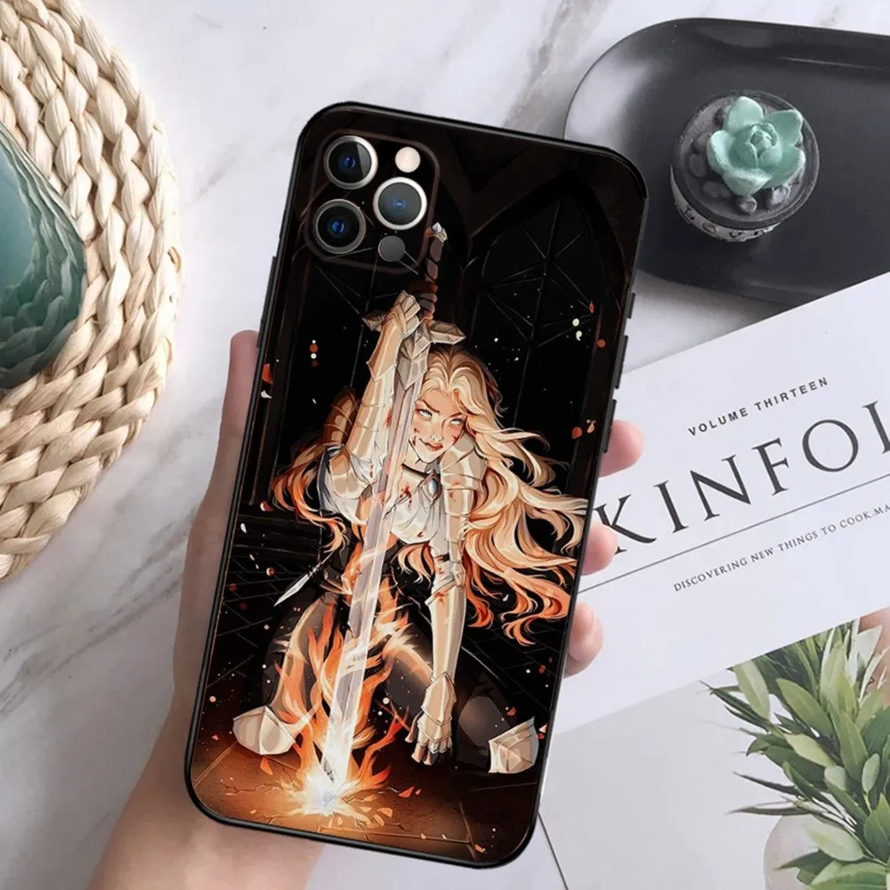 Throne Of Glass Phone Case For iPhone15,14,13,12 Mini 11 Pro XR,X,XS,MAX 6S,7,8 Plus Silicone Cover Soft Black