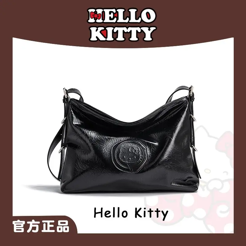 Sanrio Hello Kitty Tote Bag Designer Fashion Handbag Shoulder Strap Crossbody Bag Adjustable Large Capacity Canvas Women's Bag