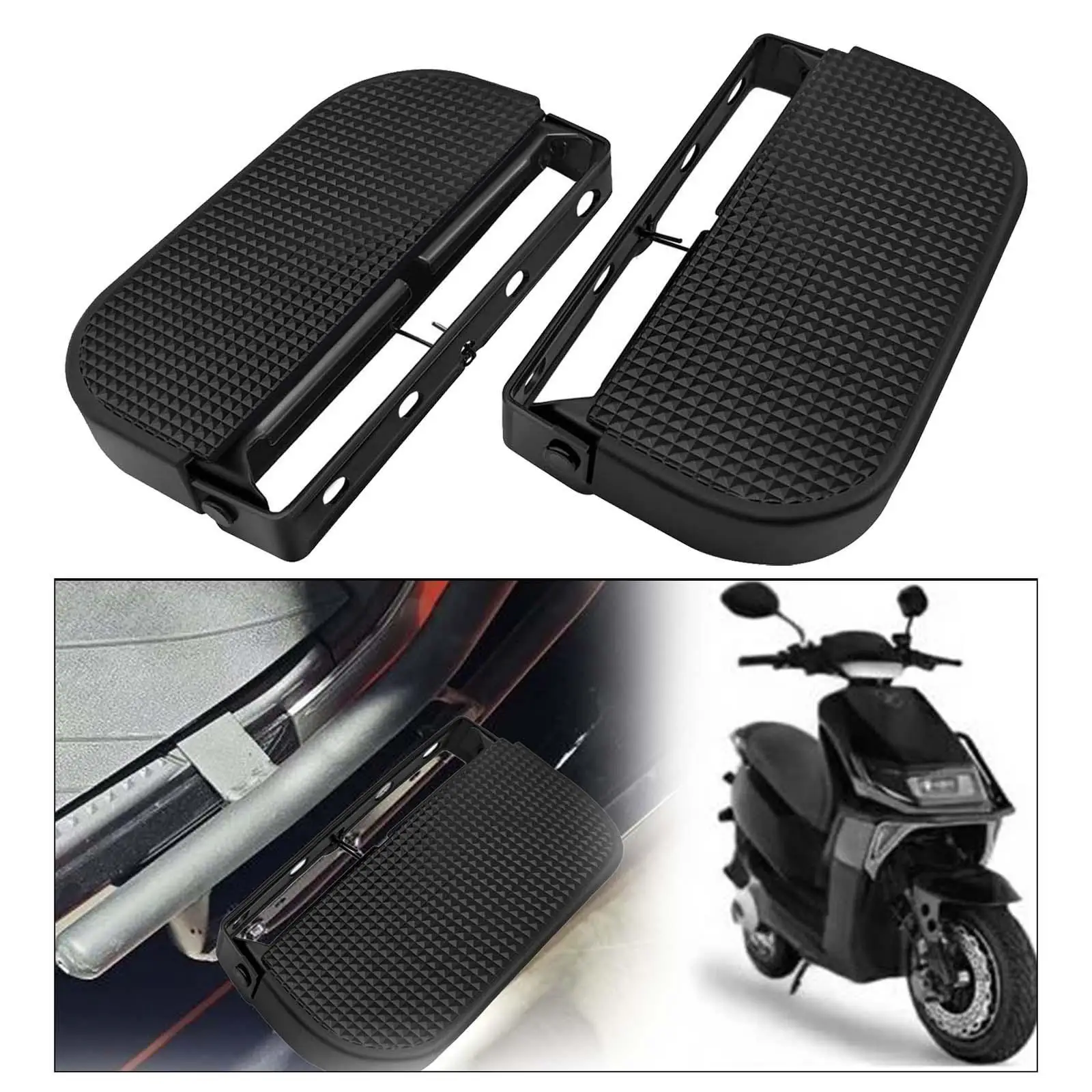 Electric Bike Pedals Portable Stable Universal Easy to Install Pad Foldable