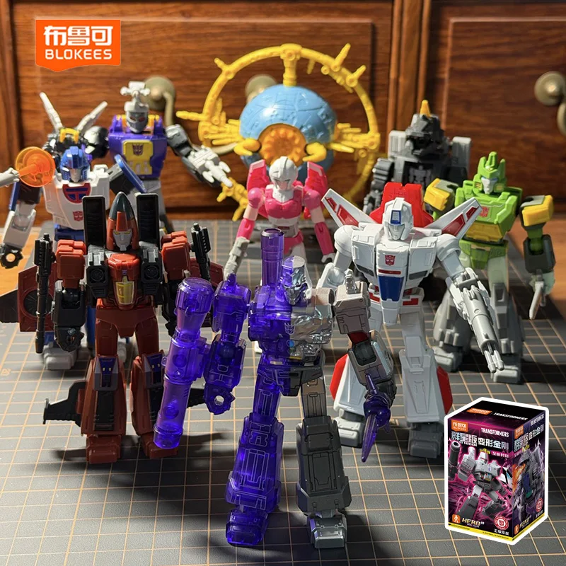 Original BLOKEES Transformers GALAXY 9 Blind Box Megatron Jetfire Bombshell Unicron Mirage Autobots Decepticons Figure Toys Gift