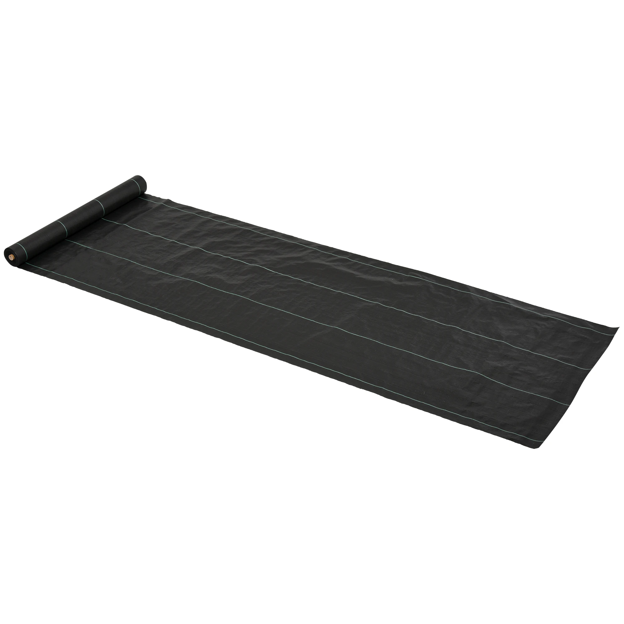 Teli pacciamanti Outsunny - Tela anti-erbacce - Tela pacciamante anti-erbacce 100g/m² - Resistente e durevole