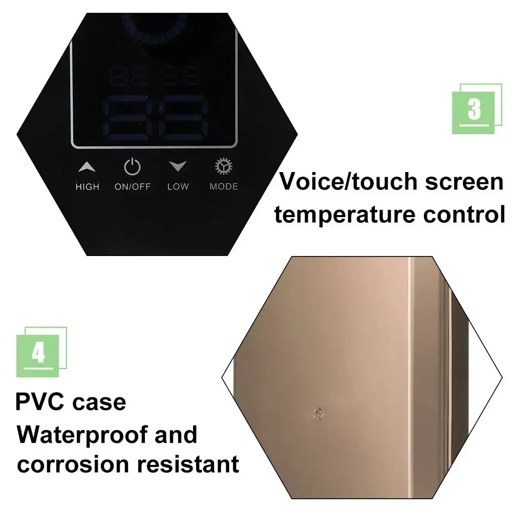 8500w 220v lcd digitaler elektrischer Warmwasser bereiter, der die Sprach steuerung mit konstanter Temperatur berührt