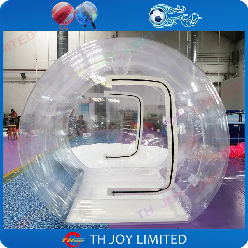 Free Air Shipping 3m/4m/5m Transparent Inflatable Bubble Tent Bubble Lawn Camping Marquee Bounce House for Sale