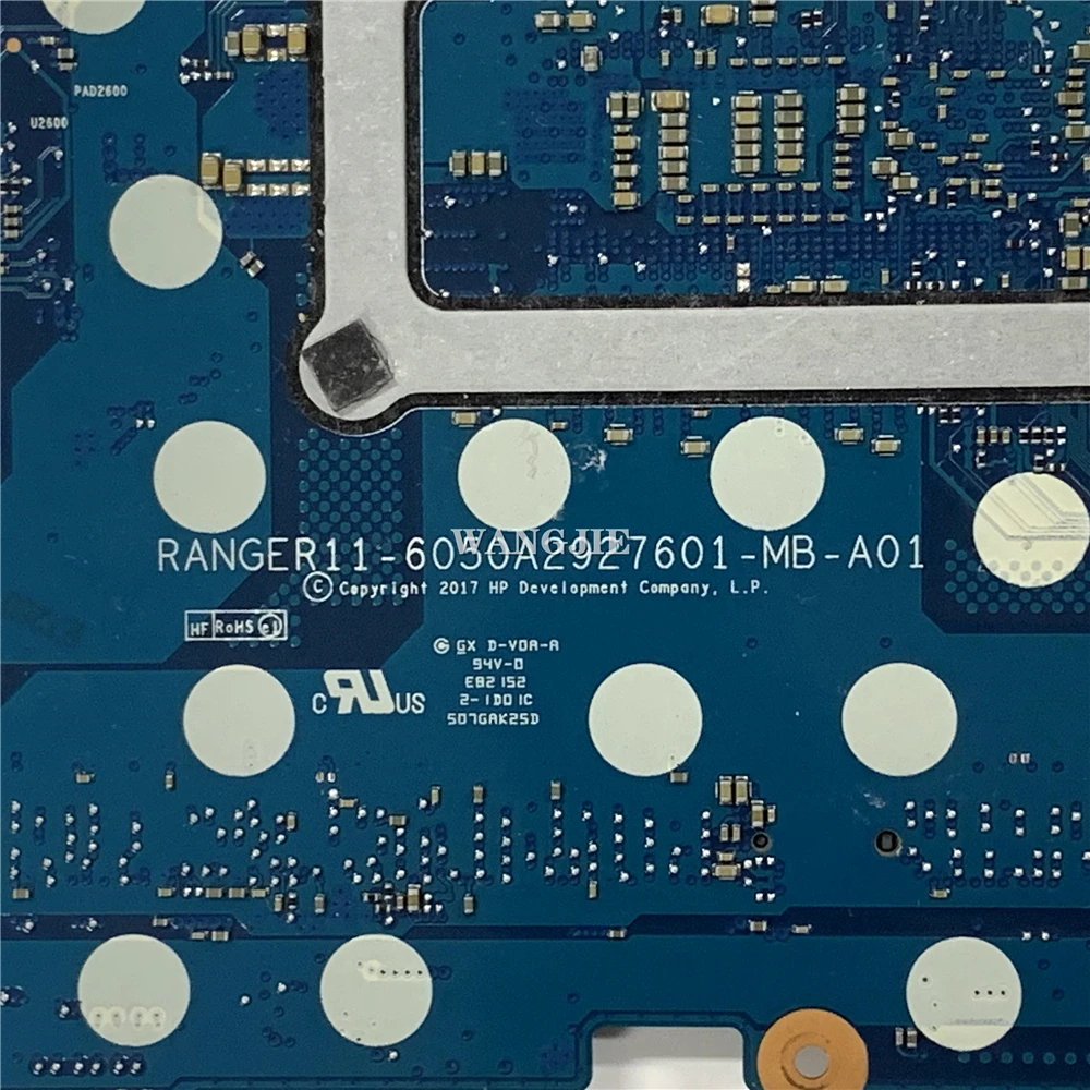 Imagem -06 - Placa-mãe do Portátil para hp Envy 17-ae Ranger11 940820601 940820001 6050a2927601 Cpu I78550u Dsc Mx150 4gb