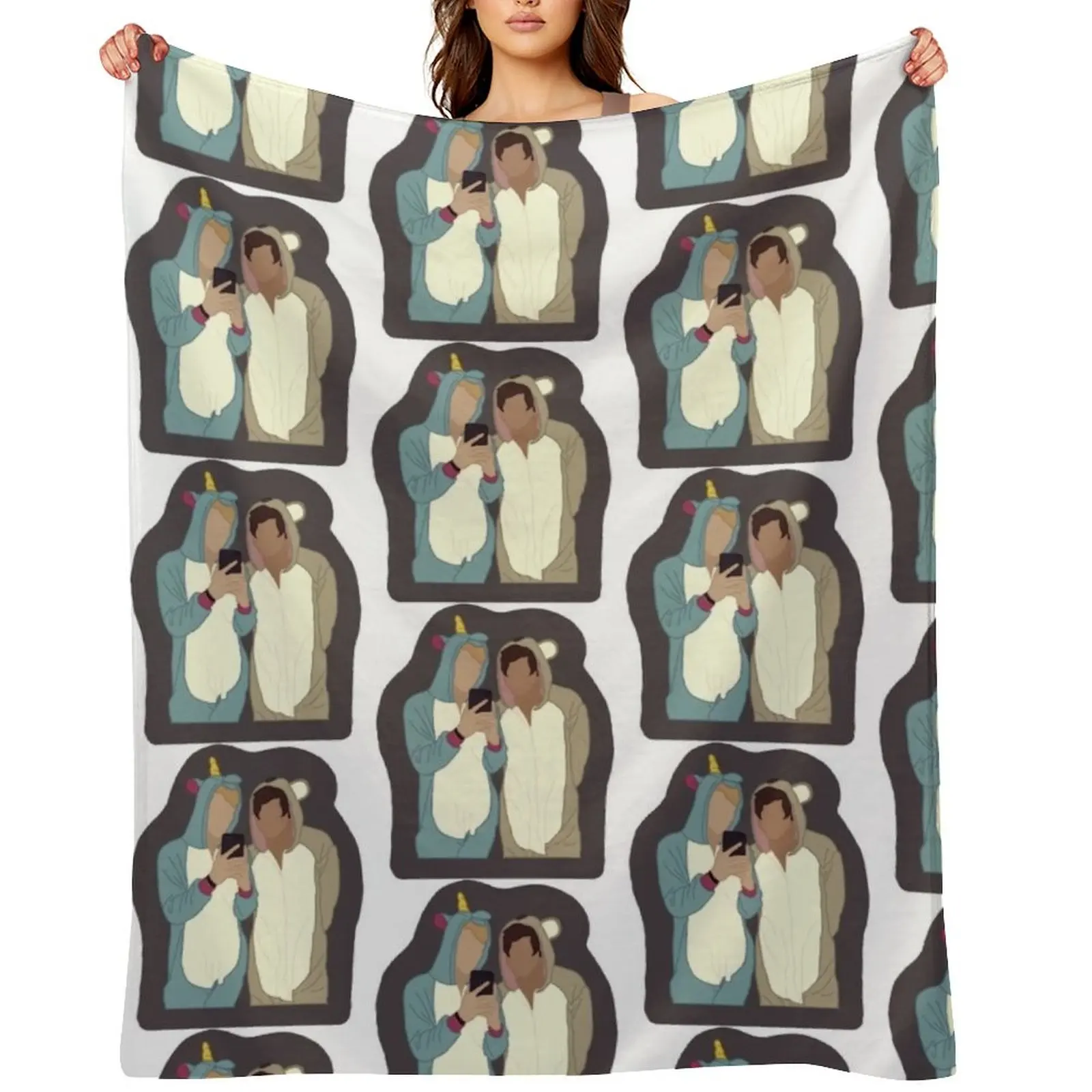 

Sam and Colby Onesies48 Throw Blanket Weighted christmas decoration Bed Fashionable Soft Big Blankets