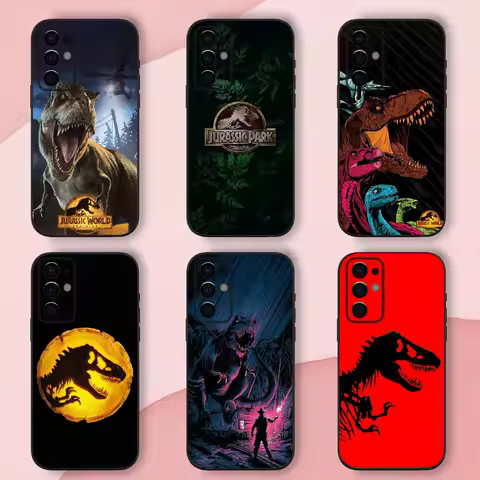 J-Jurassic Park Dinosaur World Phone Case For Samsung S24,S21,S22,S23,S30,Ultra,S20,Plus,Fe,Lite,Note,10,9,5G Black Soft Shell