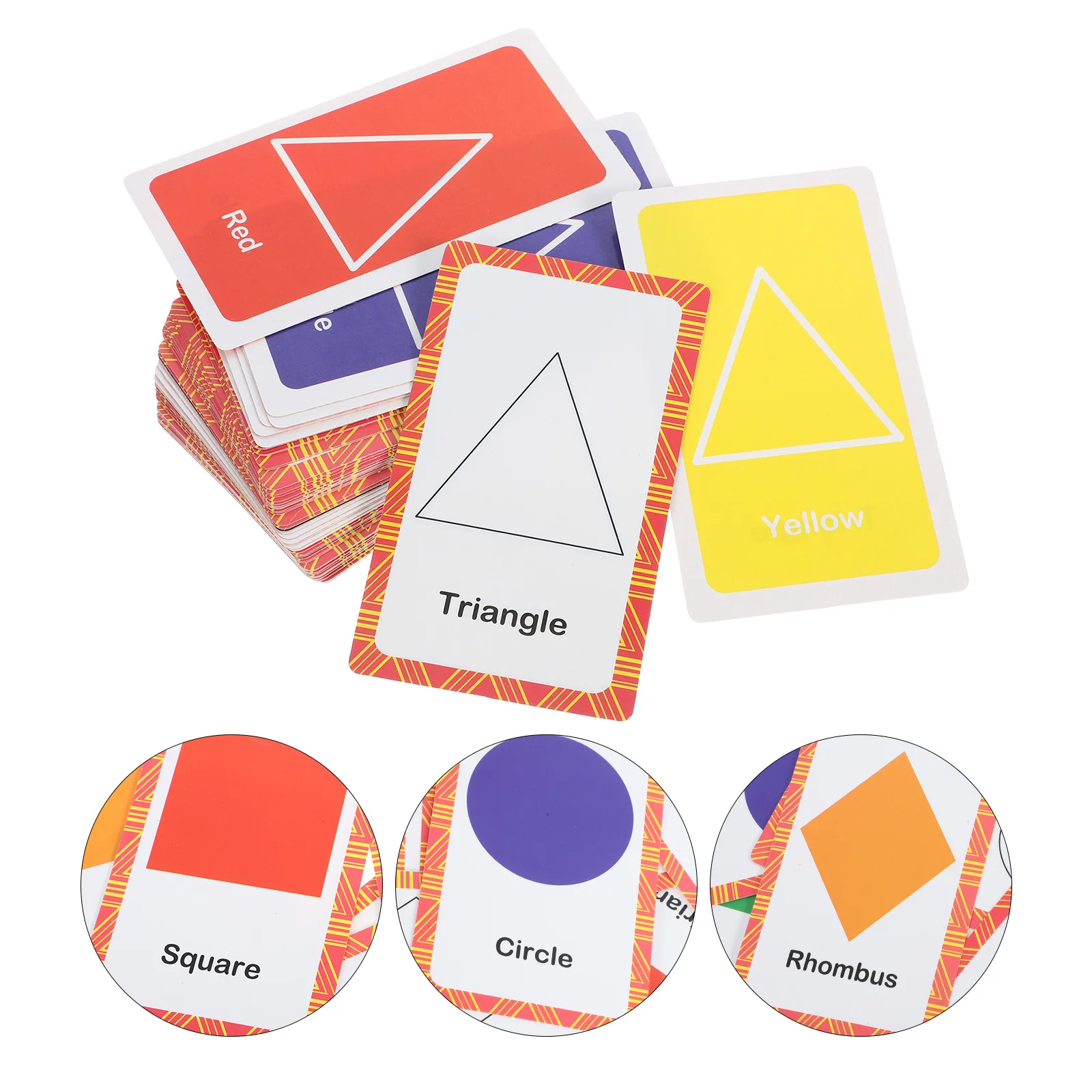 1 セット幼児学習フラッシュカード色形状認知教育カード子供のためのポータブル遊具学習おもちゃ