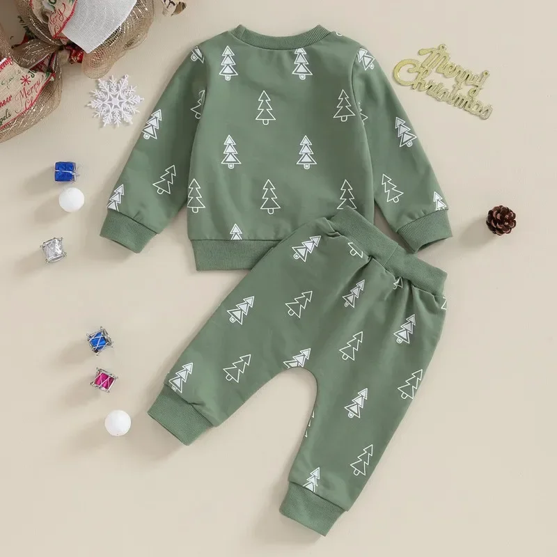 Baby Clothes Boy Pant Sets Long Sleeve Sweatshirt Tops and Bottom Sets Baby Clothing Christmas Outfits