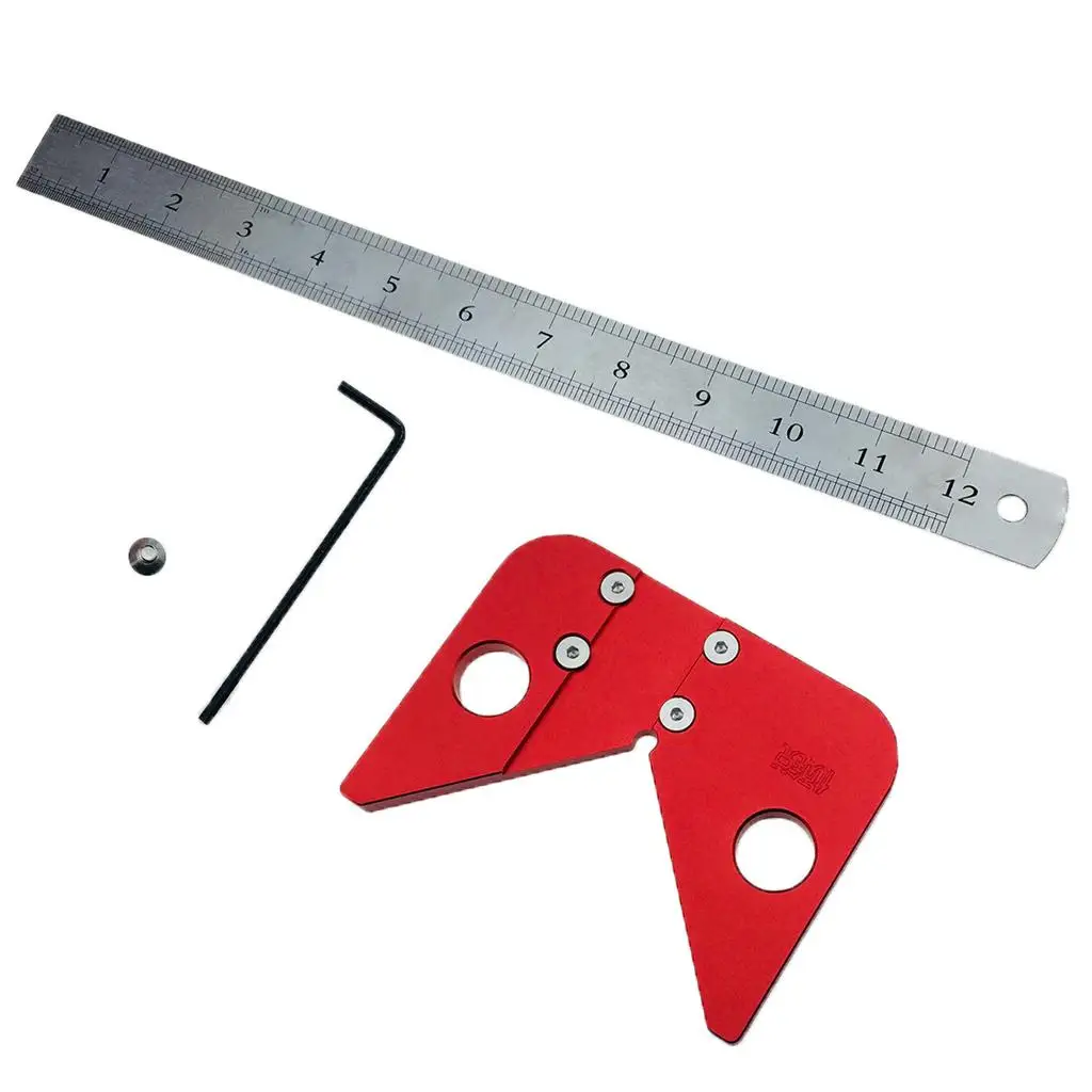 Круглые центральные линии, линейка для рисования и рулетка и инструменты для рисования