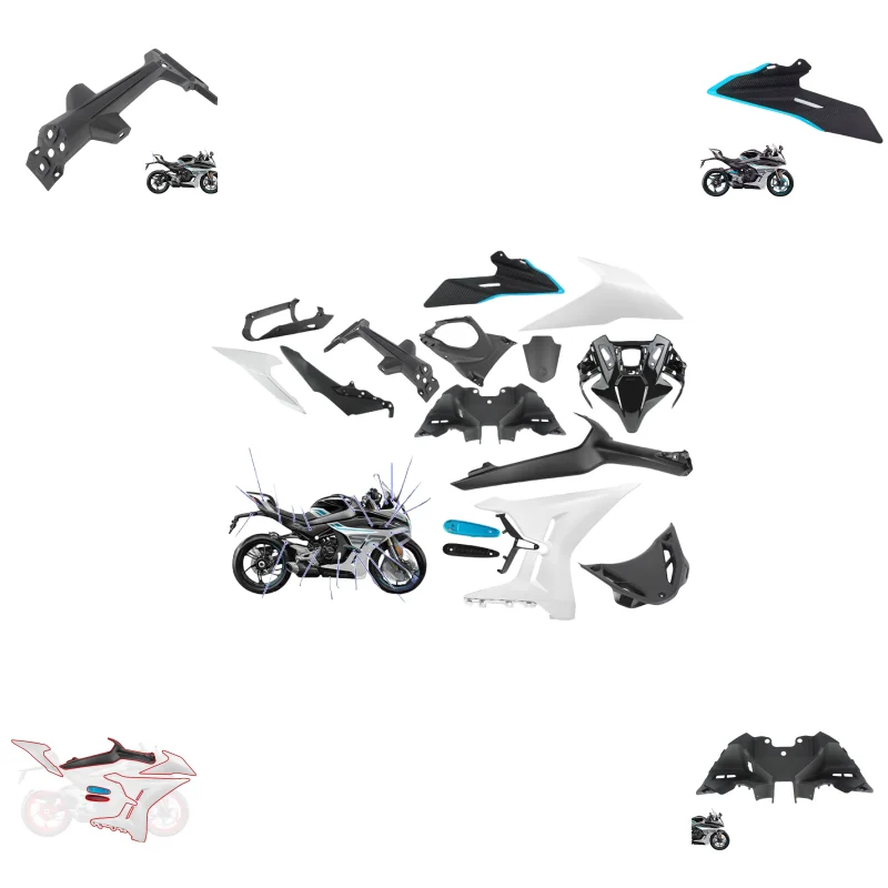 

FOR CFMOTO 450SRS 2023 Starlight White Motorcycle Body Shell Fairing 2023 450 SRS Protective Board Cover Original Accessories