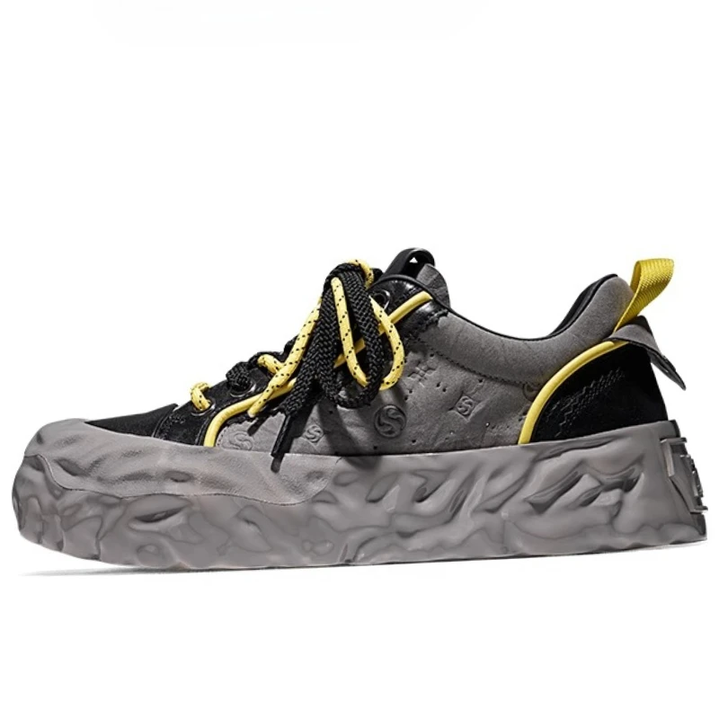 

Autumn and Bestsellers Thick Soled Height Increasing Shoes for Men's Genuine Leather Sneakers Fashion Trendy Casual Sports Shoes