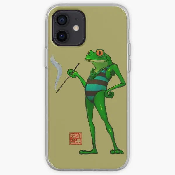 Frog Smoking In Swimsuit Iphone Tough Ca  Phone Case Customizable for iPhone 6 6S 7 8 Plus 11 12 13 14 Pro Max Mini X XS XR Max