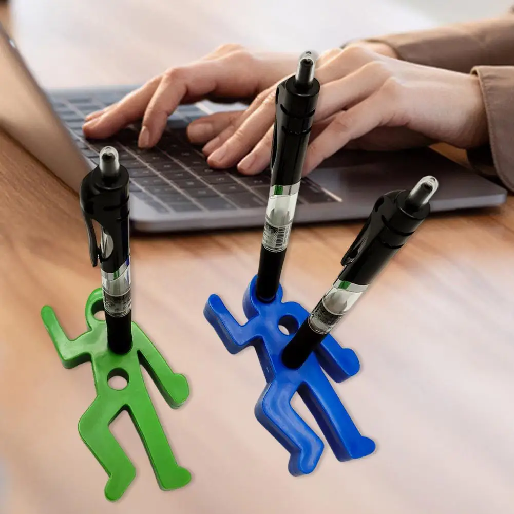 ที่ใส่ปากกาแนวอาชญากรรมขาตั้งปากกาด้ามไม้ถาดเก็บเครื่องประดับที่ใส่ปากกาสุดเท่ห์สำหรับร่างกายมนุษย์ที่ใส่ดินสอแปลกตาที่เก็บเครื่องเขียน