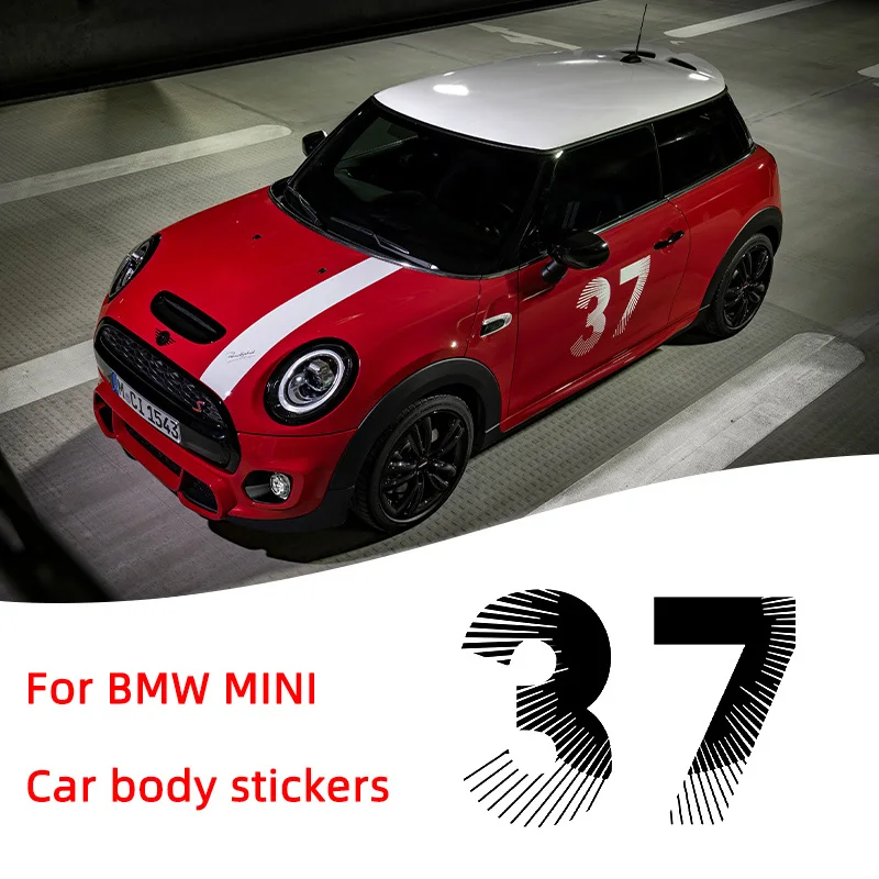 37 Number Body Decoration Decals Car Stickers For BMW MINI Cooper F55 F56 Exterior Refit Stylish Trim