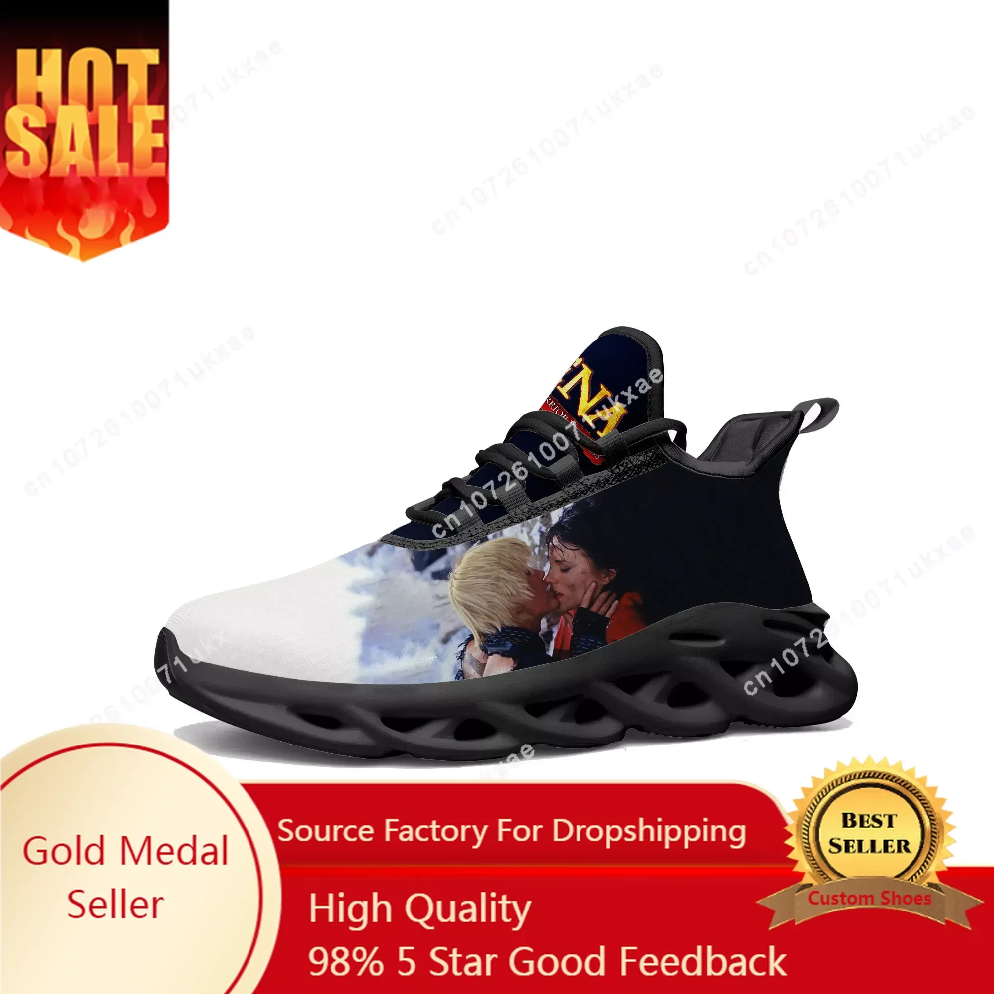 Xena Warrior Princess Flats Sneakers Mens Womens Sports Shoes High Quality Gabrielle Sneaker Lace Up Mesh Footwear custom Shoe