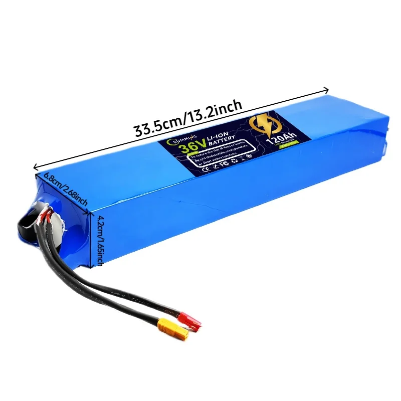 

Shipping France 36V 120ah 18650 Lithium Battery 10s3p 120000mAh 4320w 42V Electric Scooter Power Battery with Battery Pack