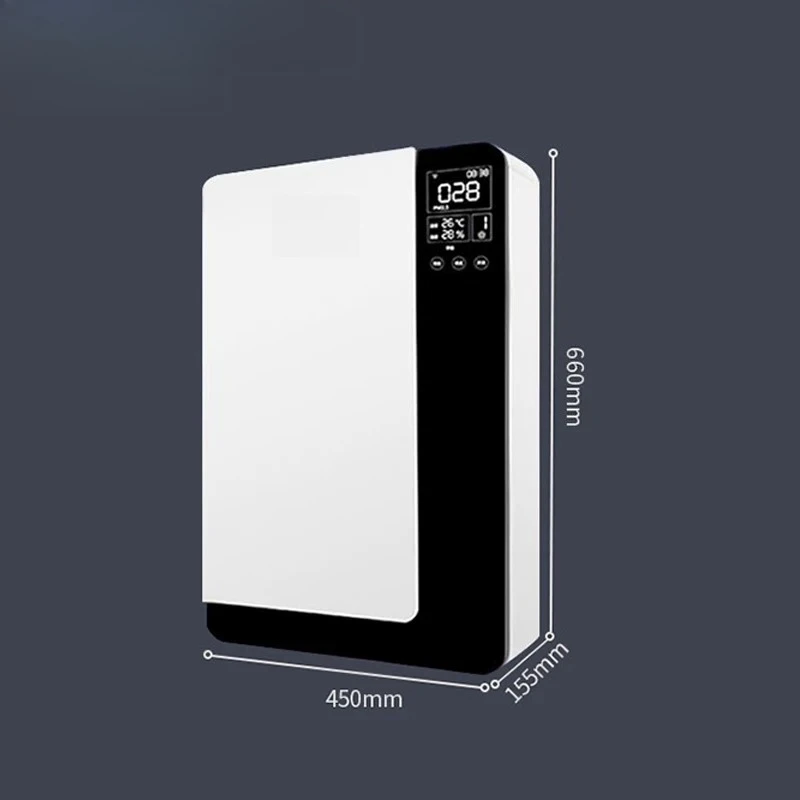 Household wall-mounted fresh air fan two-way flow ventilation to remove formaldehyde and particulate matter