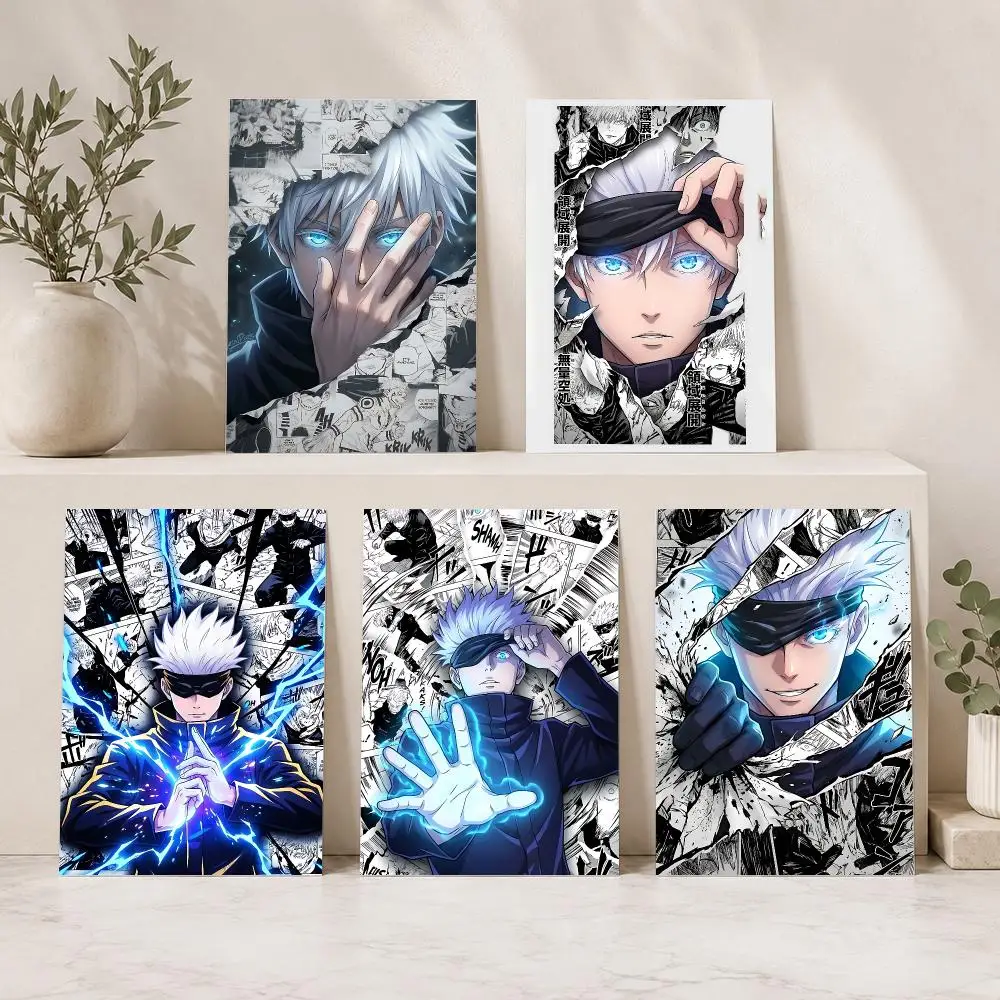 J-Jujutsu K-Kaisen G-Gojo Poster HD Wall Art Wall Stickers Home Living Room Bedroom Bar Office Decor Prints