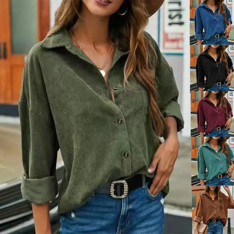 

Women's Long Collar Sweater Cardigan Comfortable Breathable Casual Style Winter Fashion Color Patchwork Design Shirt