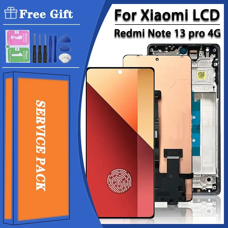 

6.67'' AMOLED Note13 Pro Display For Xiaomi Redmi Note 13 Pro 13Pro 4G 23117RA68G LCD Display Touch Screen Digitizer Assembly