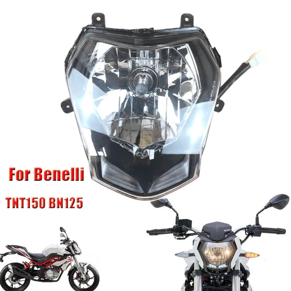 

Motorcycle Headlight Head Lamp Assembly Light Shell Lamp For Benelli BN 125 BN125 TNT150 BJ150-29B