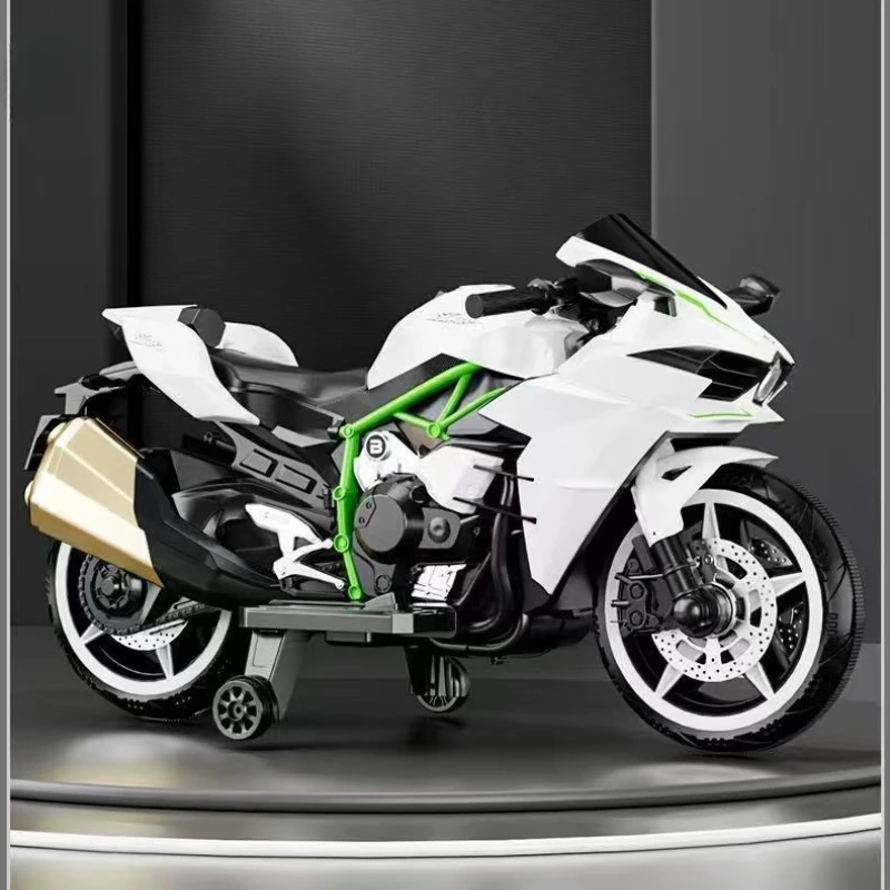 Anti-Slip Electric Toy Motorbike - 2-10Y Charging Ride-On Car with Durable Wheels & Realistic Engine Sound Effects electric car