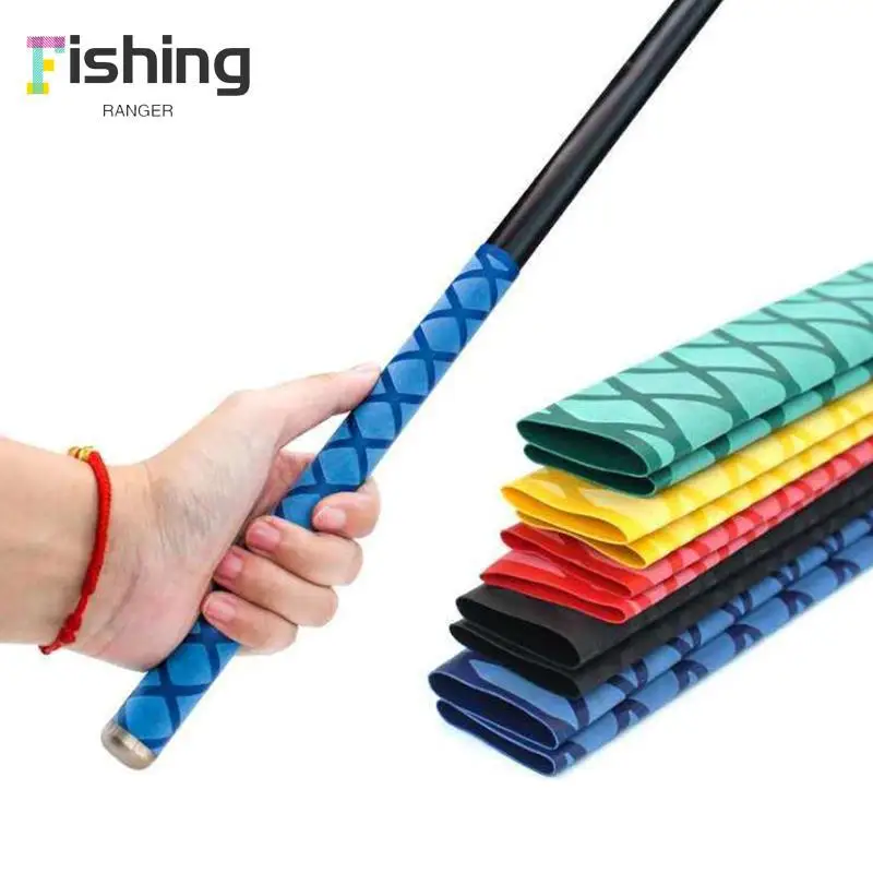 1m Non-slip Heat Shrink Tubing Fishing Waterproof Wrap Fishing Rod Racket Sleeve