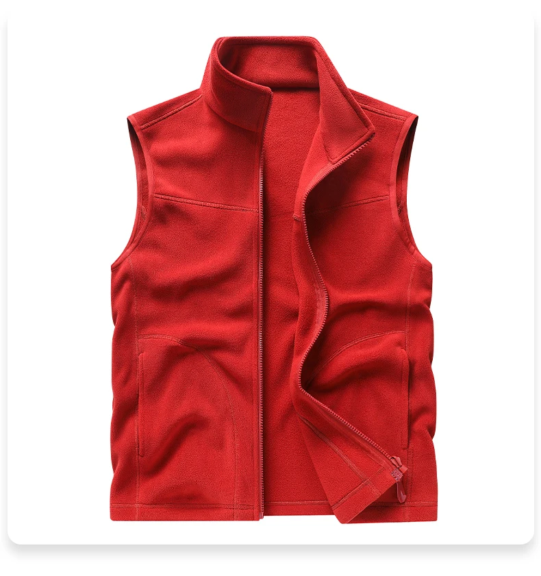 EUMERGX Unisex Thermofleece Gefütterte Weste Leichte Ärmellose Jacke Winter-Layering für Outdoor-Wanderungen Camping Täglichen Gebrauch – Detail 26