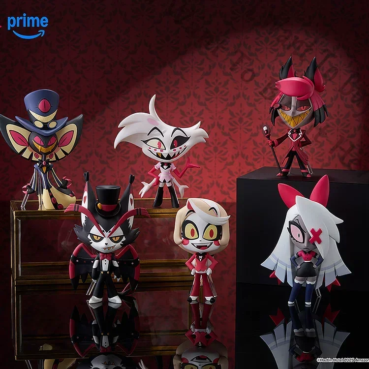 Genuine Anime Hazbin Hotel Husk Alastor Charlie Morningstar Vaggie Angel Dust Sir Pentious Cosplay Cartoon Figurine Model Gift view 2