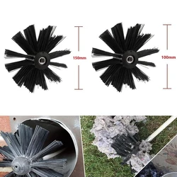 1pc Chimney Brush Accessories 100mm/150mm Chimney Cleaner Sweep Rotary Fireplaces Inner Wall Cleaning Brush Cleaning Tools