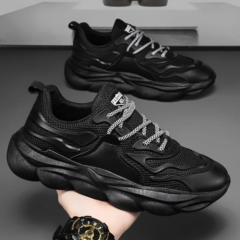 Men\'s Lightweight Breathable Casual Shoes Man Flat Lace-Up Sneakers Men Fashion Breathable Sports Casual Shoes