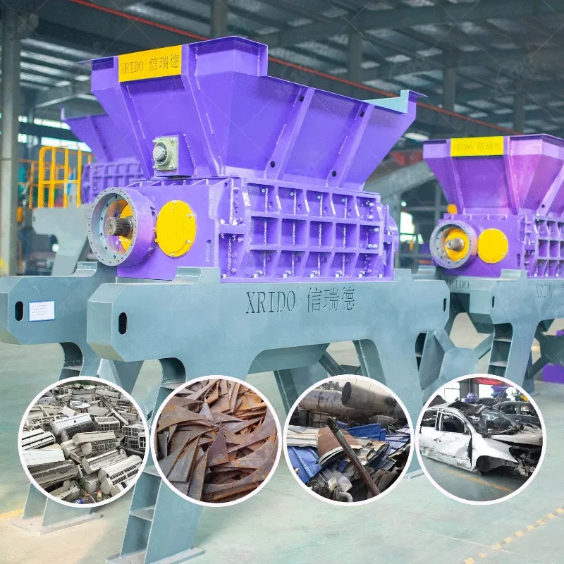 Customized Waste metal shredder machine Steel Plate Scrap Color Steel Tile Iron Wire Shredder Machine