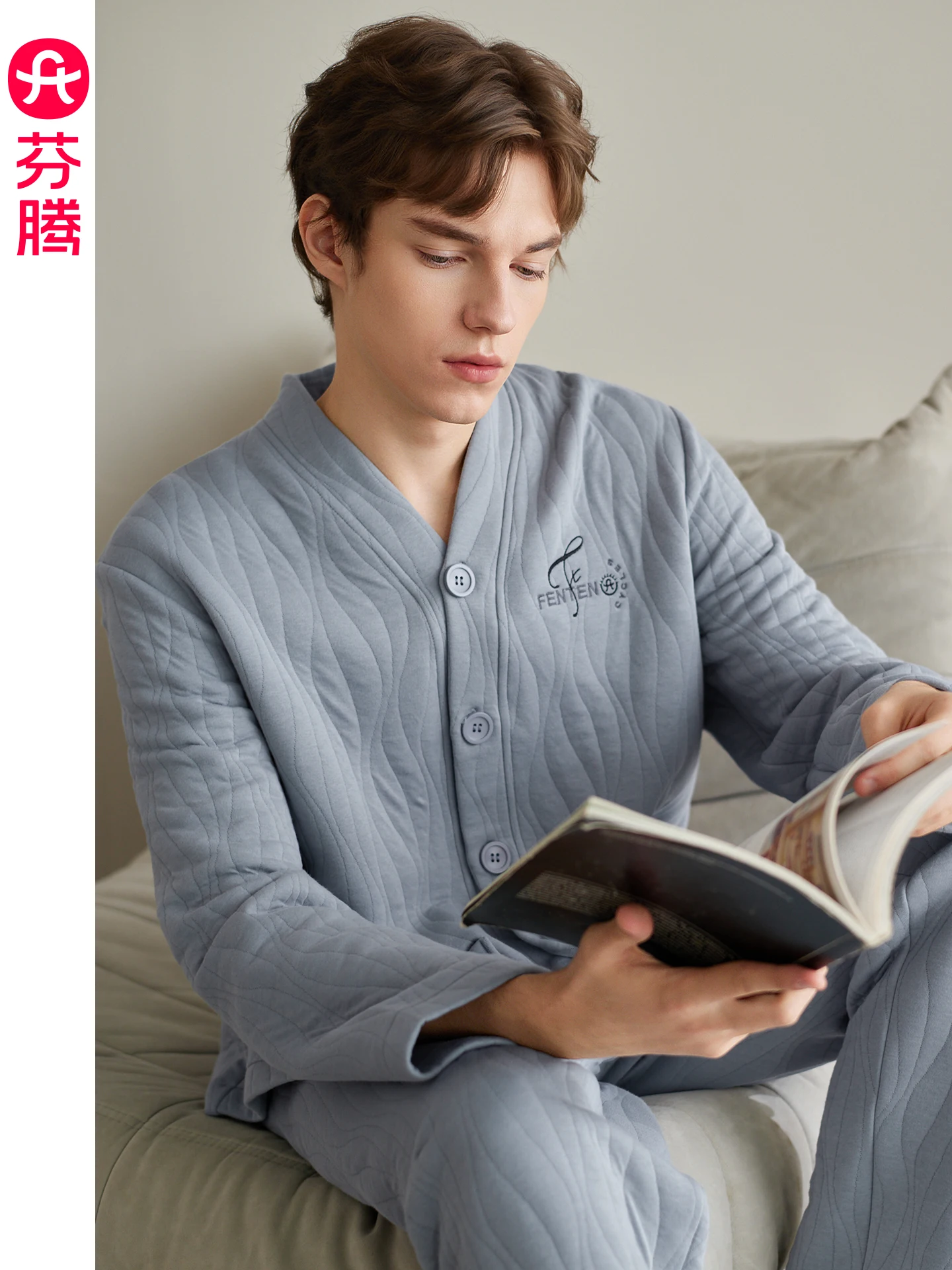 fenteng-spwear-da-uomo-lungo-sve-air-cotone-a-strati-cardigan-in-puro-cotone-set-abbigliamento-casual-per-la-casa-v-ne-casa-per-il-tempo-libero