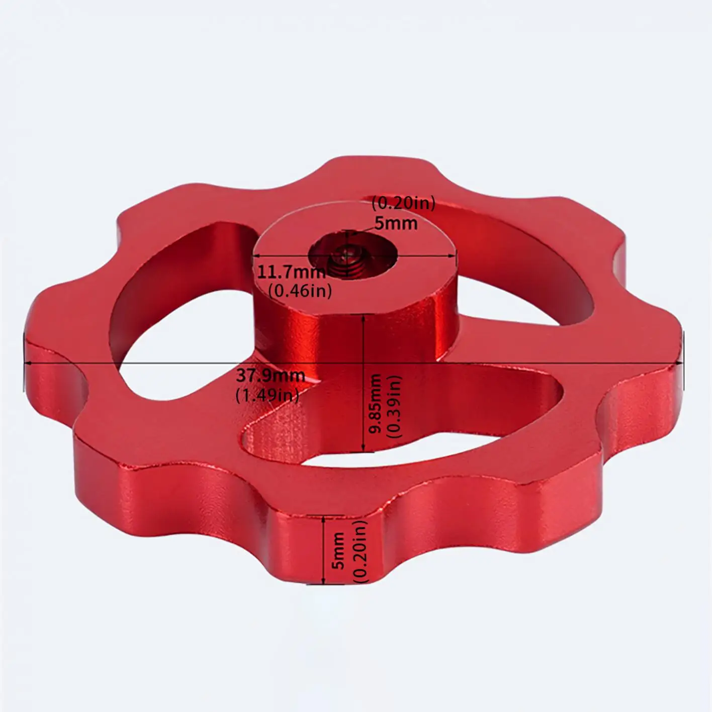 3D Printer Parts Aluminium Alloy Extruder Knob Hand Twist Nut Clamping Knob Manual Nuts Fit for Creality / Ender 3 / CR-10