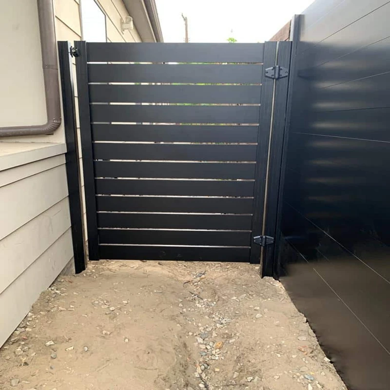 custom.Shengjie Fence Door Lock and Fence Column Design Custom Sliding Gate with Fence