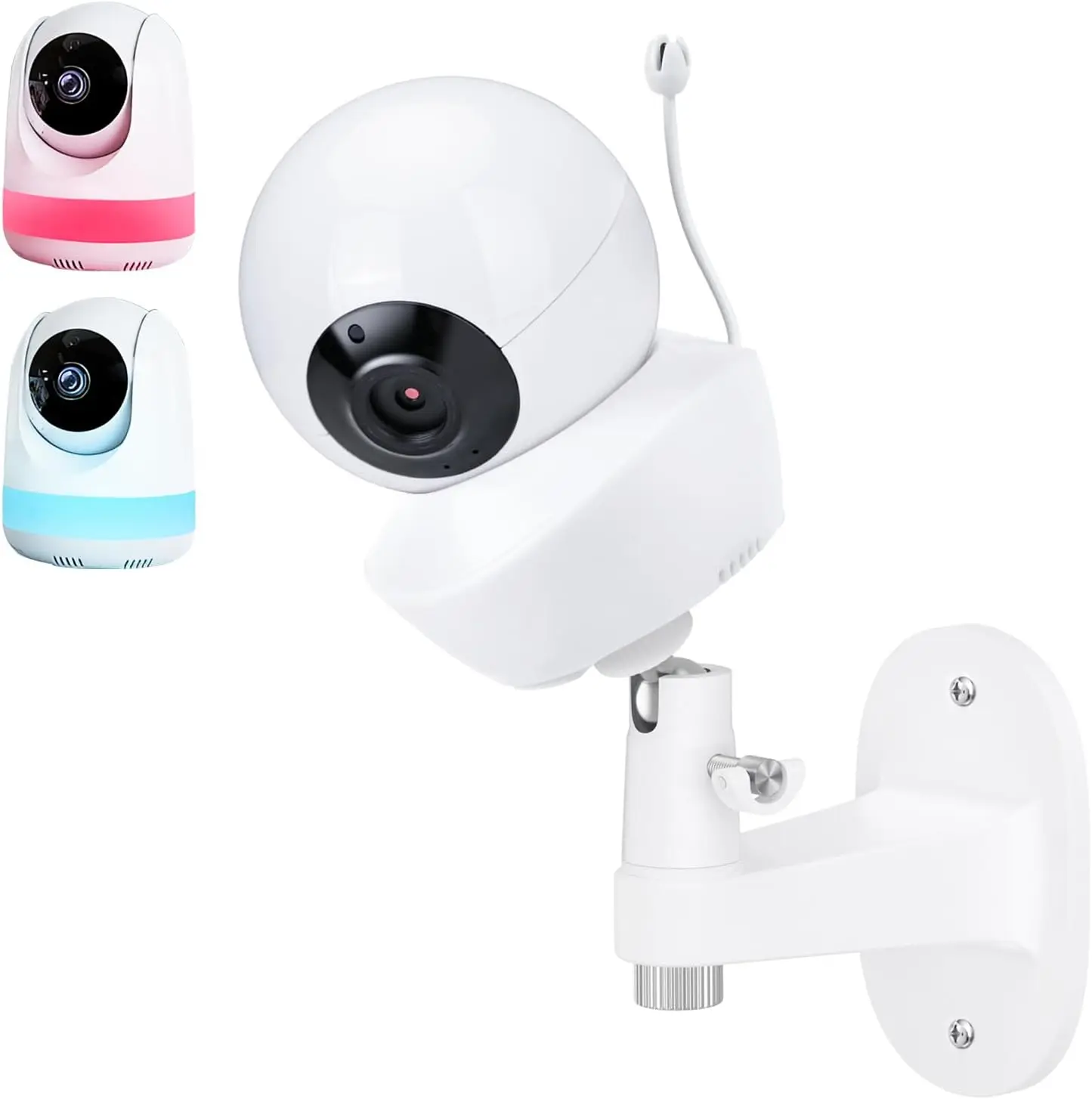 

Adjustable Baby Monitor Wall Mount No Drilling for Babysense V43/HDS2/V24R/VBM55TX/Max View
