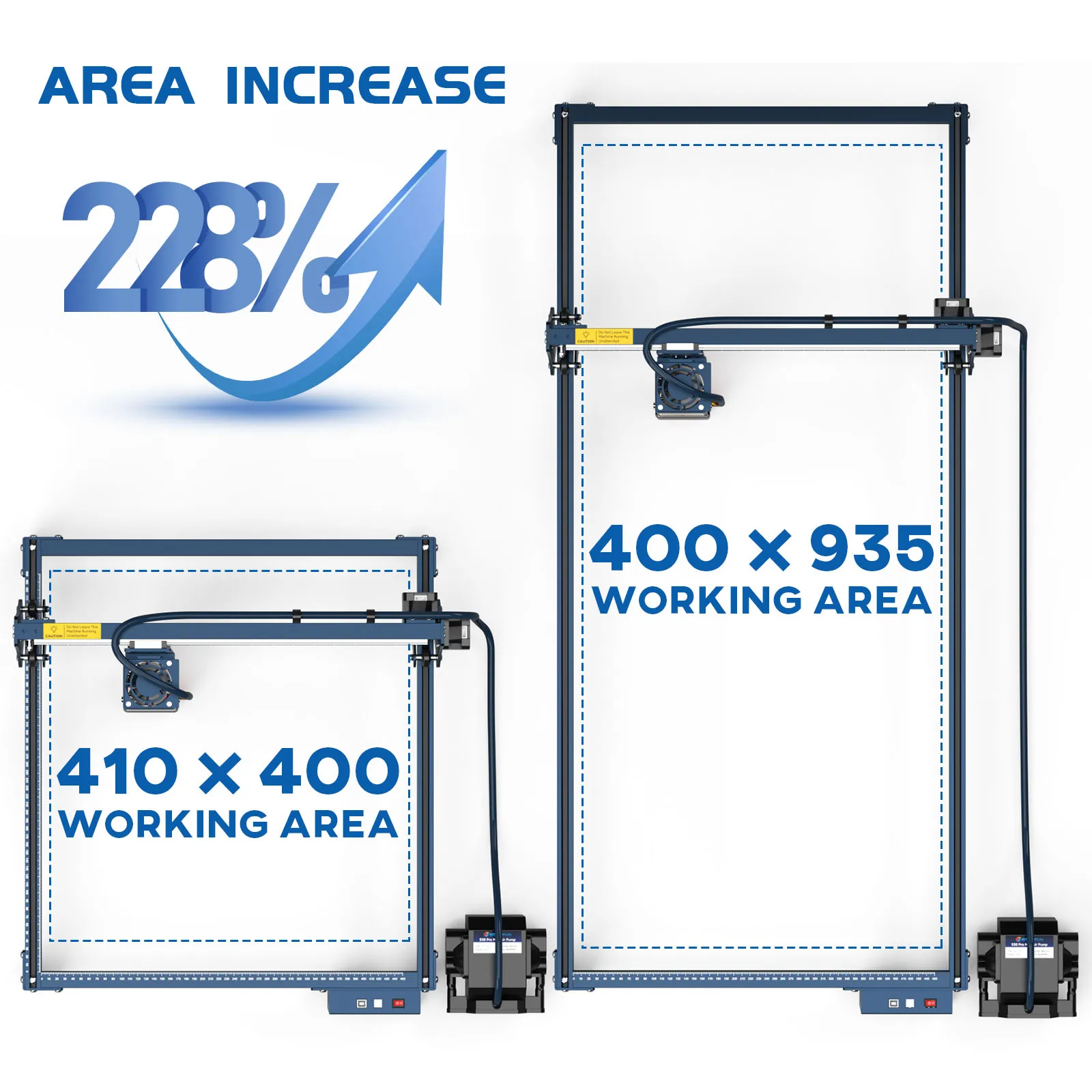 SCULPFUN S30 Engraving Area Expansion Kit for Sculpfun S30/S30 Pro/S30 Pro Max Engraving Machine Y-axis Extension Kit