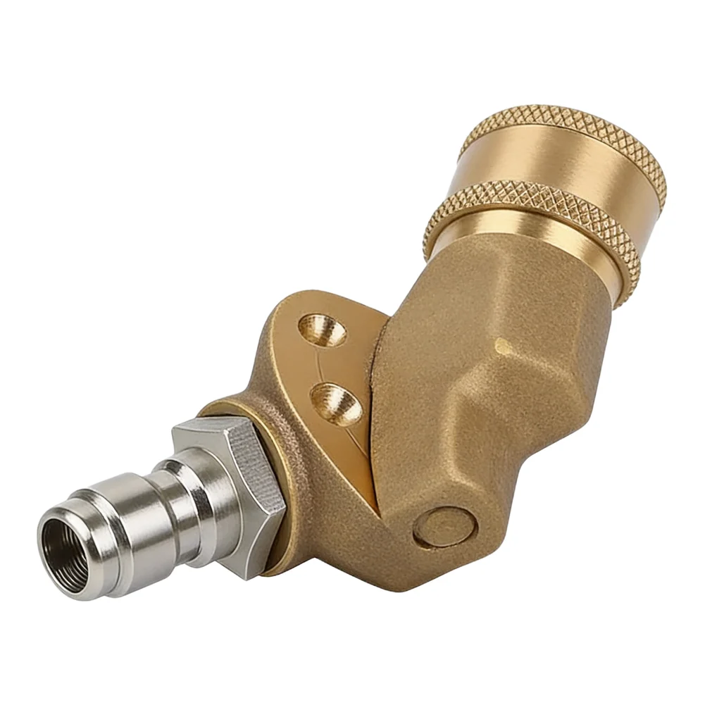 Pressure Washer Swivel Coupling W/ 5pcs Spray Nozzles Tips 4500 PSI 1/4 Inch Quick Connecting For Garden Watering Tool Parts