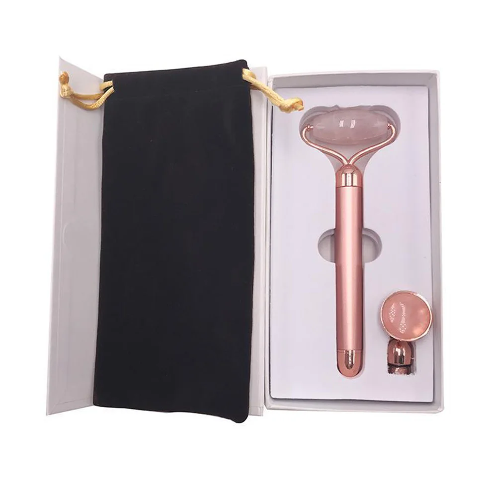

1Set Jade Face Roller Rose Tightening Massager Slimming Tool Promote Blood Flow Edema Removal Beauty Accessory