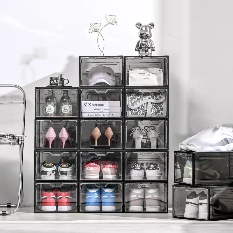 Transparent shoe cabinet AJ shoes transparent acrylic shoe box